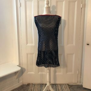 VTG Prada Bateau Neck Mesh Cover Up